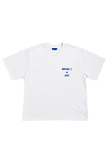 WHITE/BLUE ENGLISH TEE