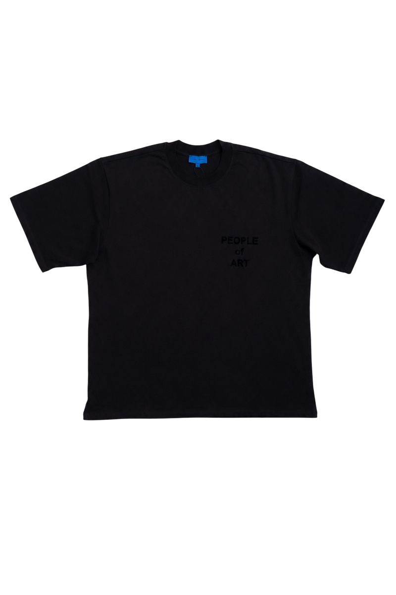 BLACK/BLACK ENGLISH TEE