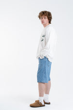 WHITE/NIGHT GREEN ARABIC LONGSLEEVE