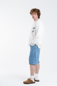 WHITE/NIGHT GREEN ARABIC LONGSLEEVE