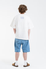 WHITE/NIGHT GREEN ENGLISH TEE