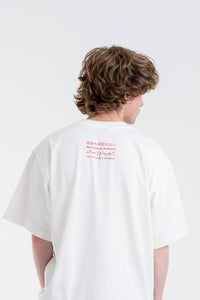 WHITE/RED ENGLISH TEE