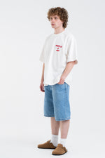 WHITE/RED ENGLISH TEE