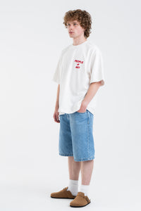 WHITE/RED ENGLISH TEE