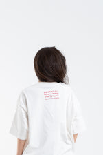 WHITE/RED ENGLISH TEE