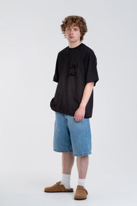 BLACK/BLACK ARABIC TEE