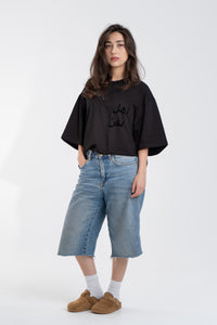 BLACK/BLACK ARABIC TEE