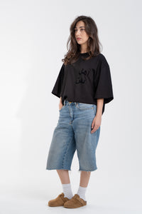 BLACK/BLACK ARABIC TEE