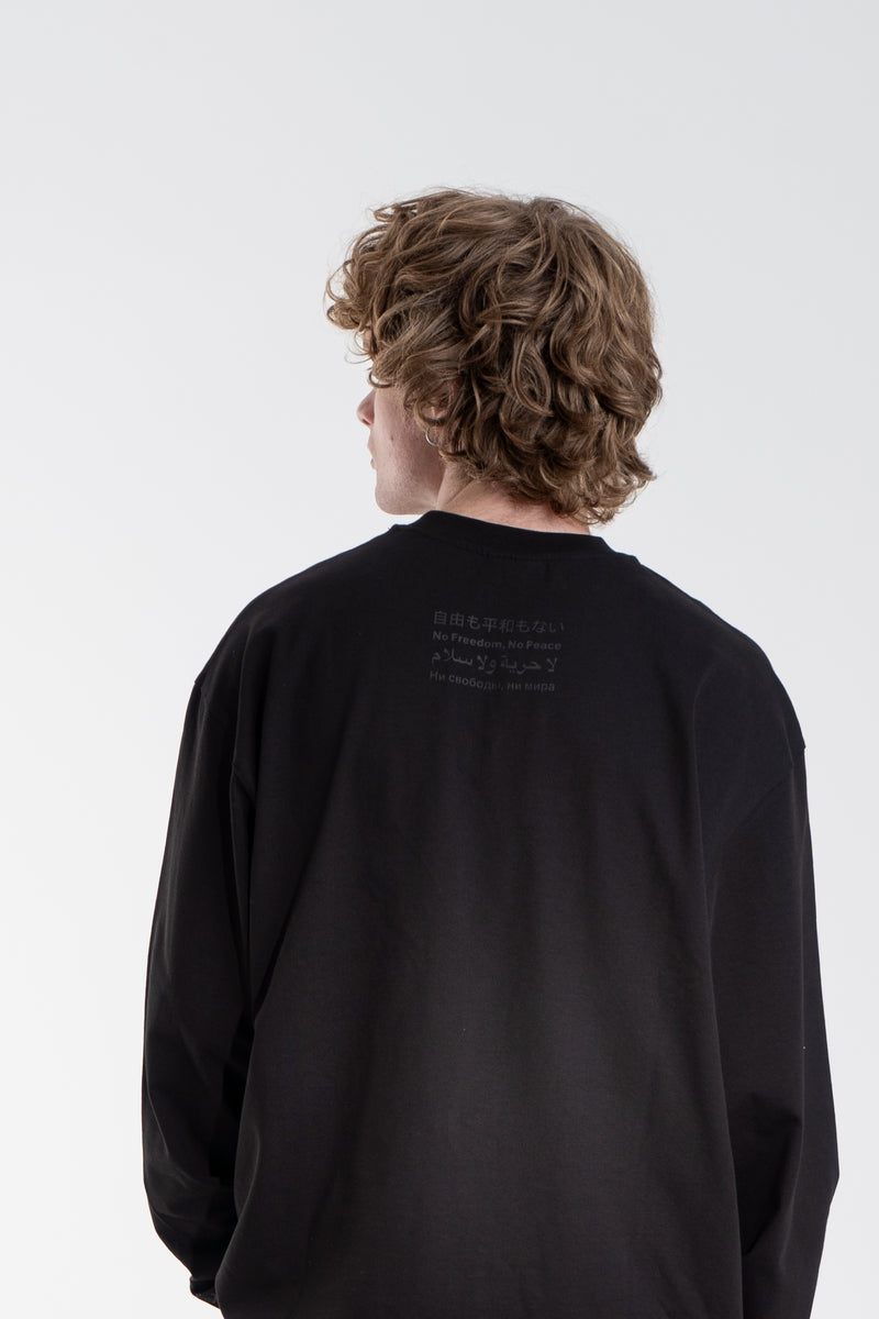 BLACK/BLACK ENGLISH LONGSLEEVE