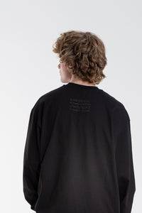 BLACK/BLACK ENGLISH LONGSLEEVE