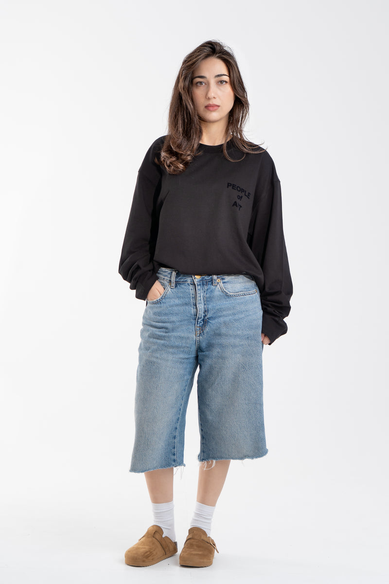BLACK/BLACK ENGLISH LONGSLEEVE