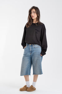 BLACK/BLACK ENGLISH LONGSLEEVE