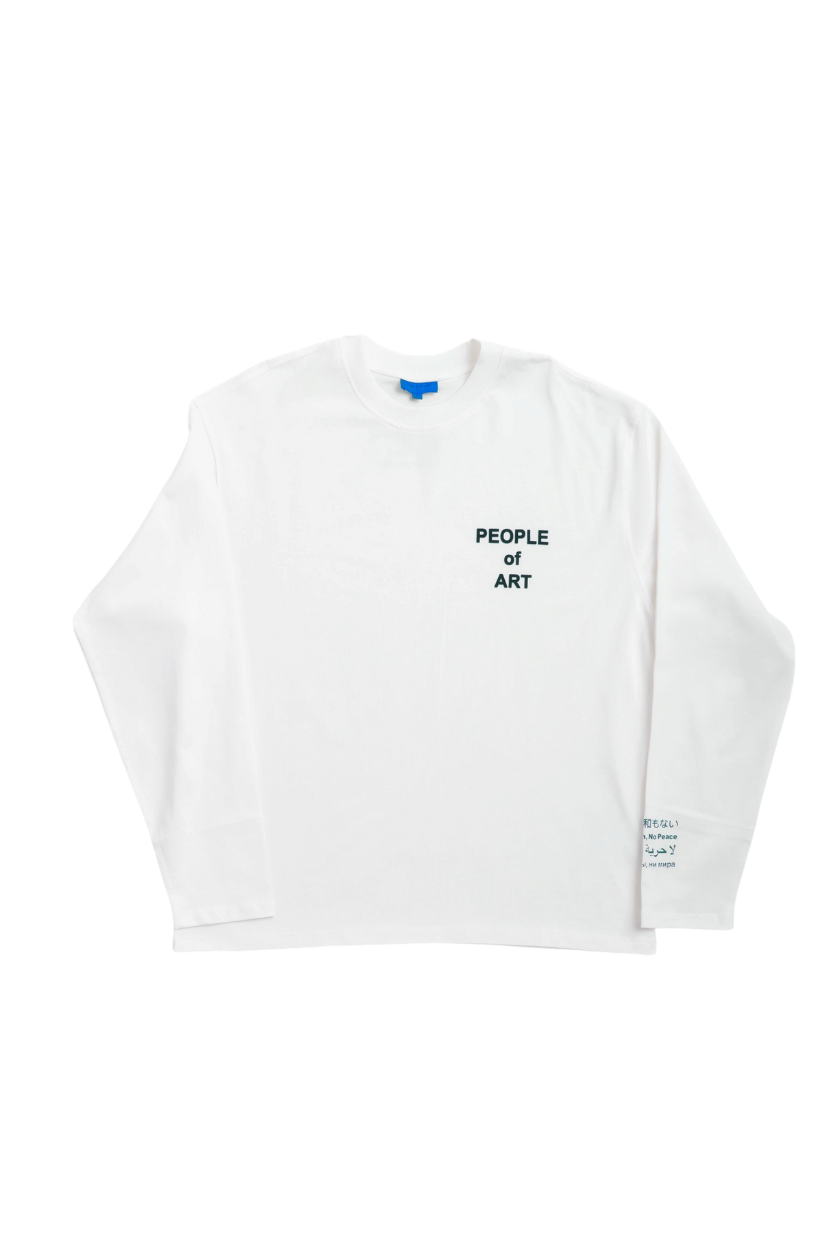 WHITE/NIGHT GREEN ENGLISH LONGSLEEVE