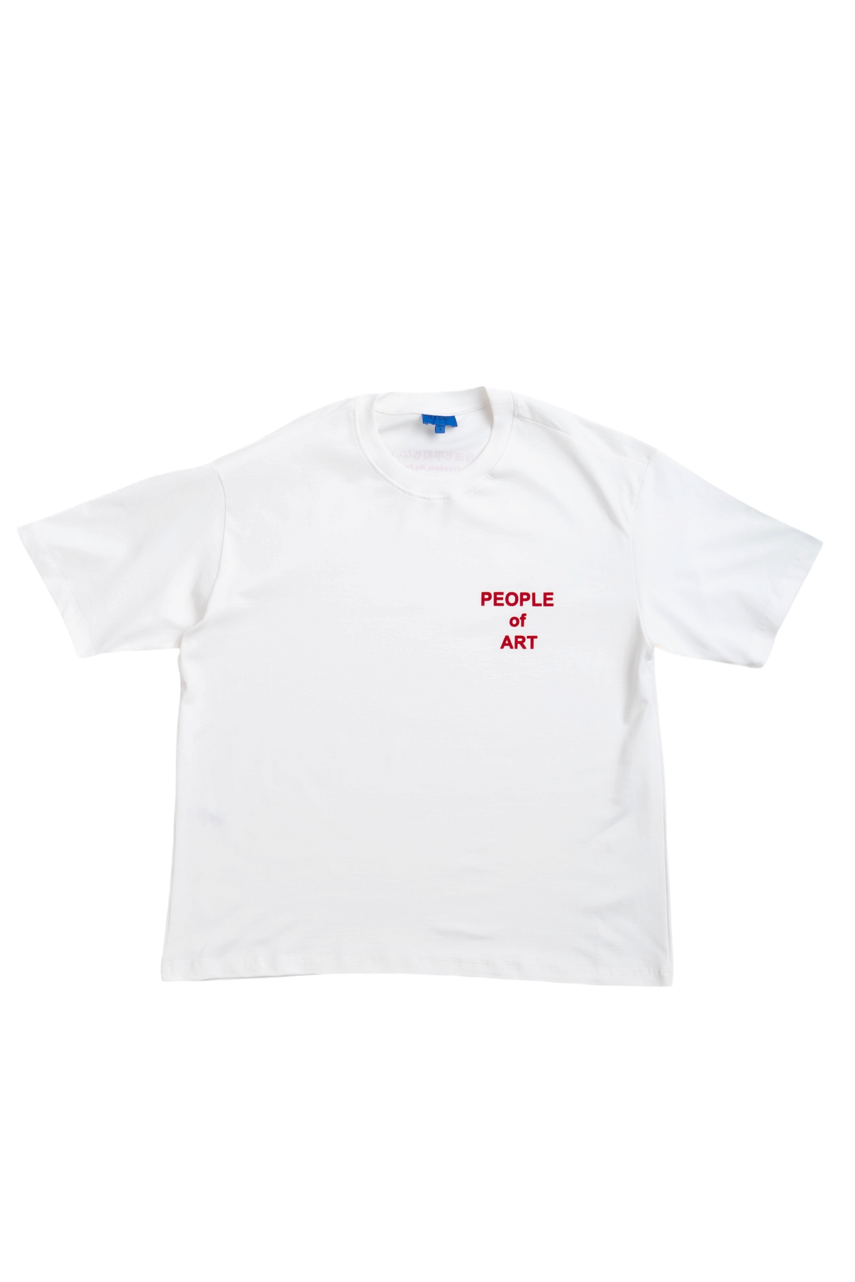 WHITE/RED ENGLISH TEE