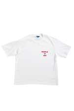 WHITE/RED ENGLISH TEE