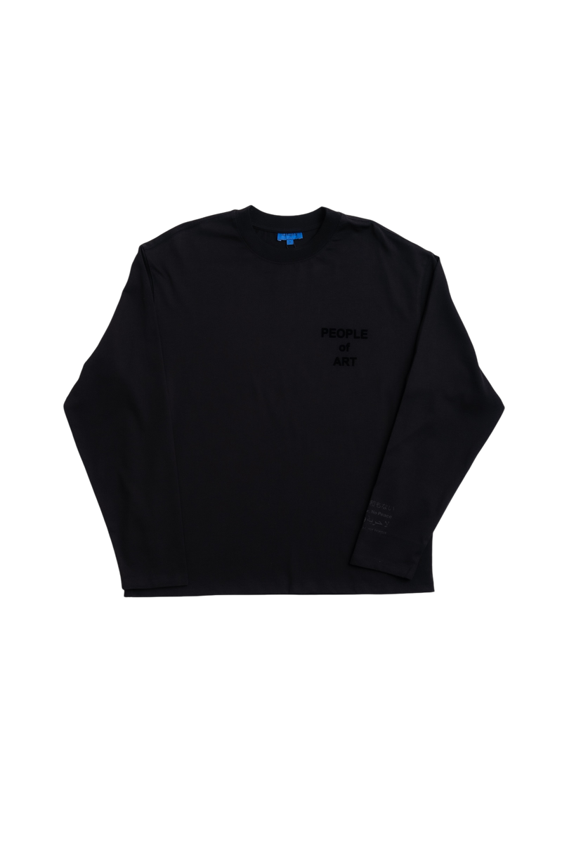 BLACK/BLACK ENGLISH LONGSLEEVE
