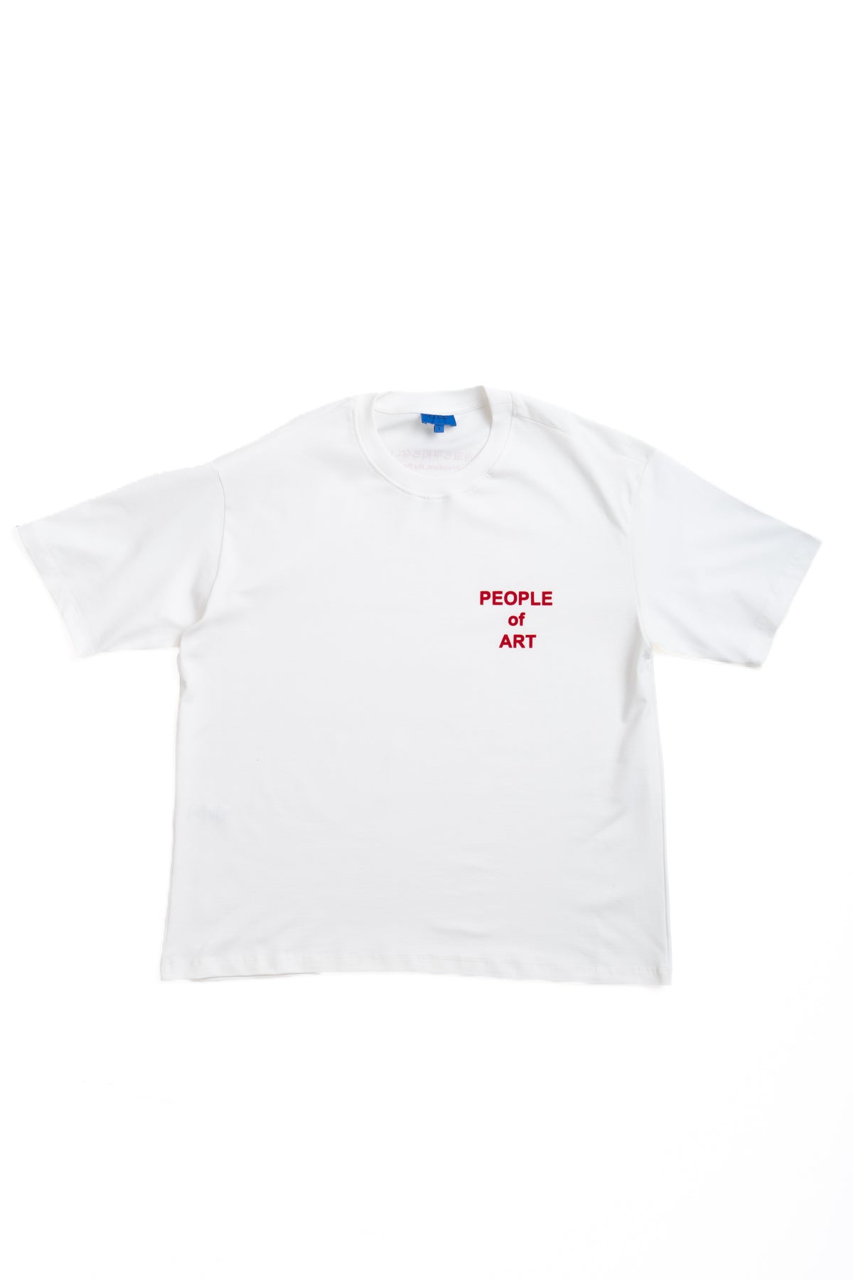 WHITE/RED ENGLISH PILATICA TEE