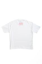 WHITE/RED ENGLISH TEE