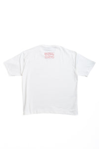WHITE/RED ENGLISH TEE