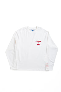 Z WHITE/RED ENGLISH PILATICA LONGSLEEVE