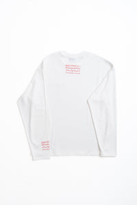 WHITE/RED ARABIC LONGSLEEVE